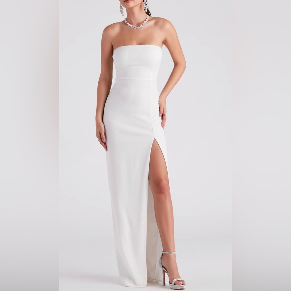 White formal dress